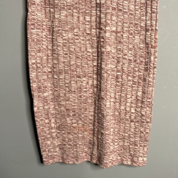 Ambiance Brownish-Reddish Sleeveless Ribbed Sweater Dress Zipper Size Medium - Picture 3 of 7